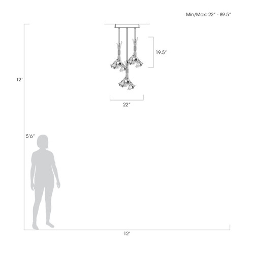Azu 22" Round Pendant