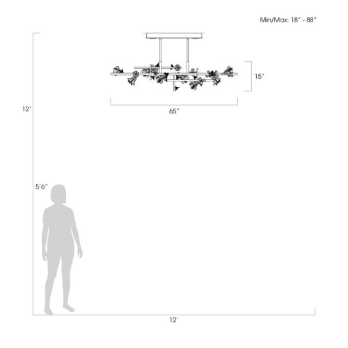 Azu 65" Linear Pendant