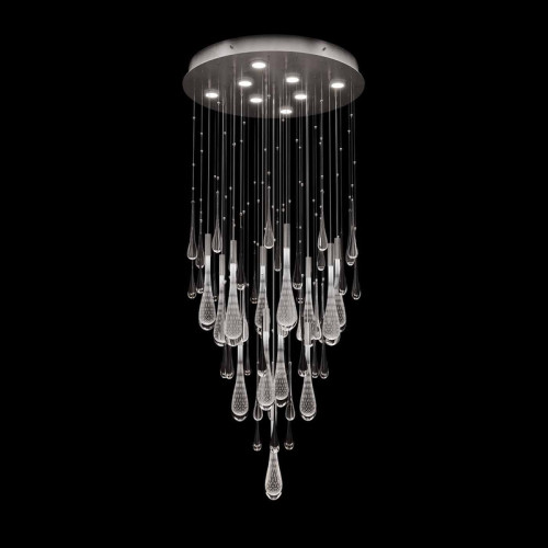 Rain 32"W Round Pendant