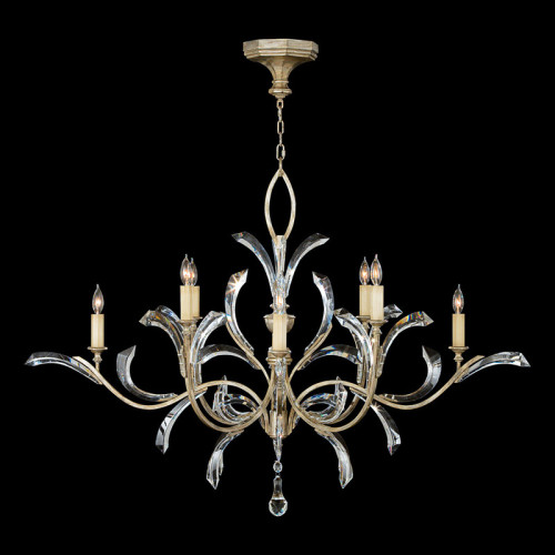 Beveled Arcs 57" Round Chandelier