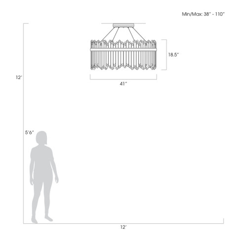 Lior 41" Round Pendant