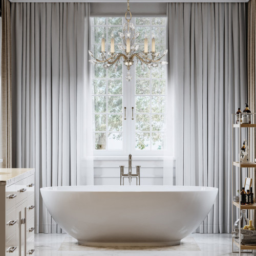 Crystal Laurel 32" Round Chandelier