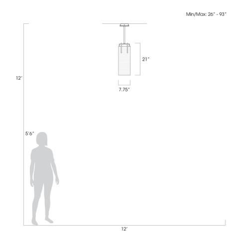 Terra 7.75"W Rectangular Pendant