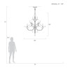 Beveled Arcs 56" Round Chandelier