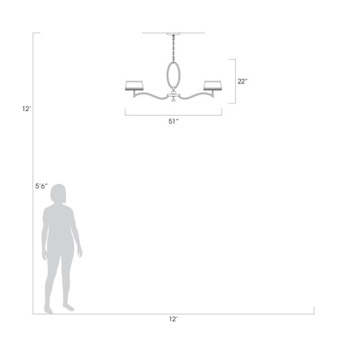 Allegretto 51" Round Chandelier