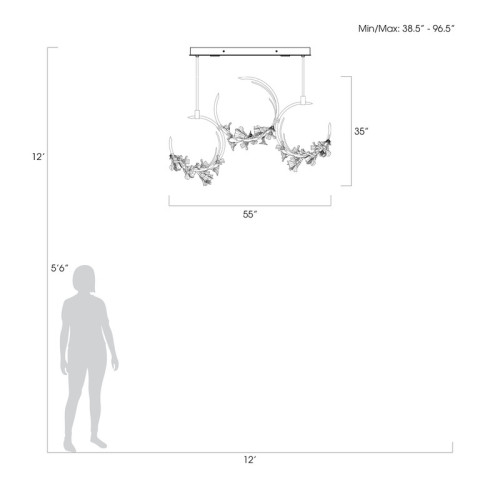 Azu 55" Linear Pendant