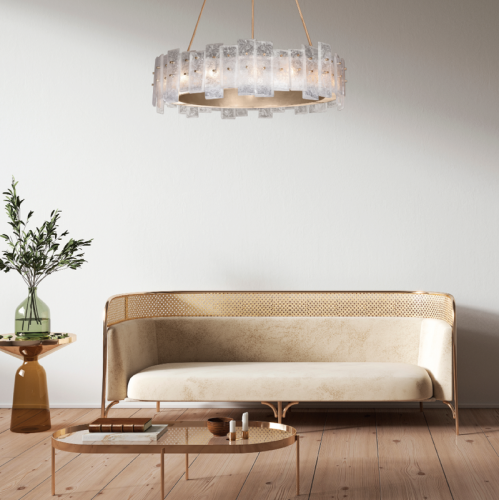 Lunea 33" Round Pendant