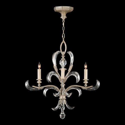 Beveled Arcs 28" Round Chandelier