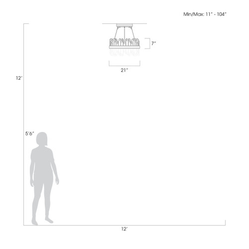 Lior 21" Round Pendant