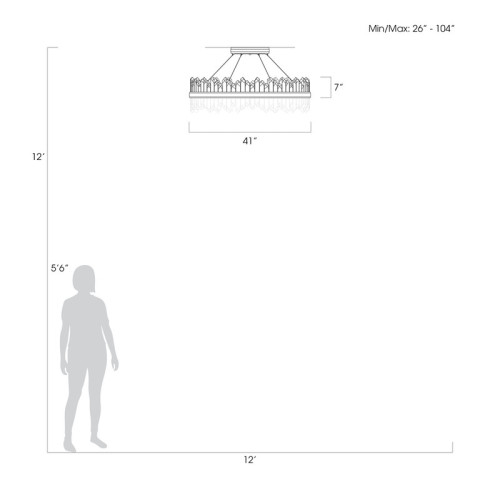 Lior 41" Round Pendant