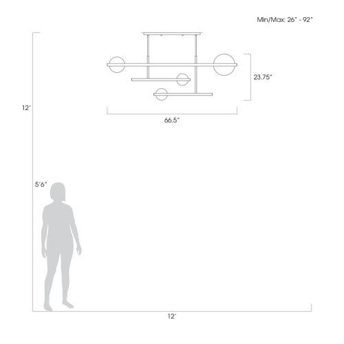 Selene 66.5" Pendant