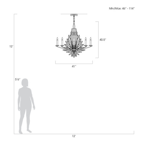 Lily Buds 41" Round Chandelier