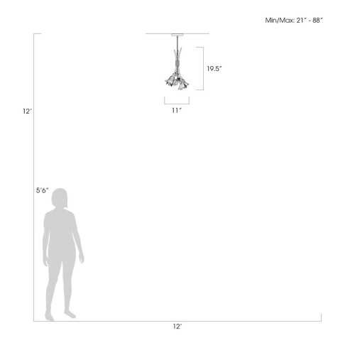 Azu 11" Round Drop Light