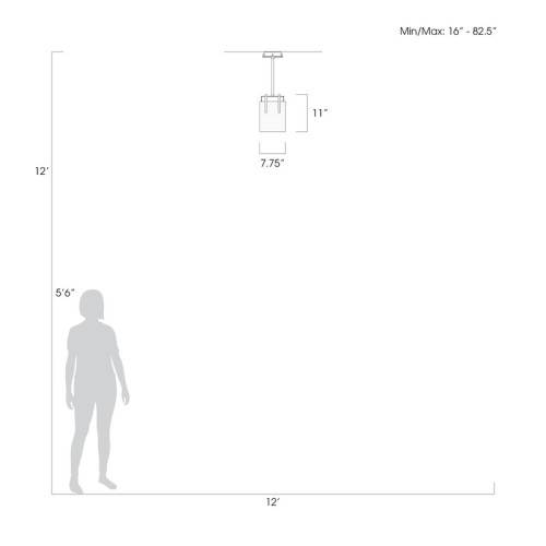 Terra 7.75" W Rectangular Pendant