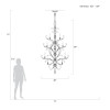 Beveled Arcs 48" Round Chandelier