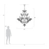 Crystal Laurel 57" Round Chandelier