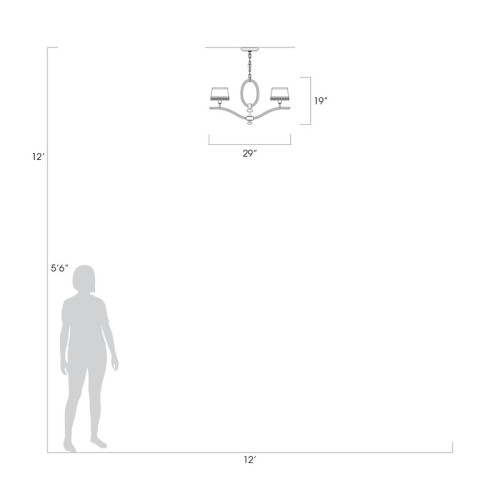 Allegretto 29" Round Chandelier