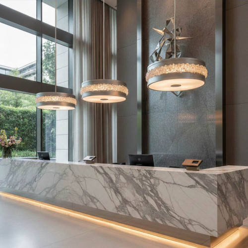 Arctic Halo 32" Round Pendant