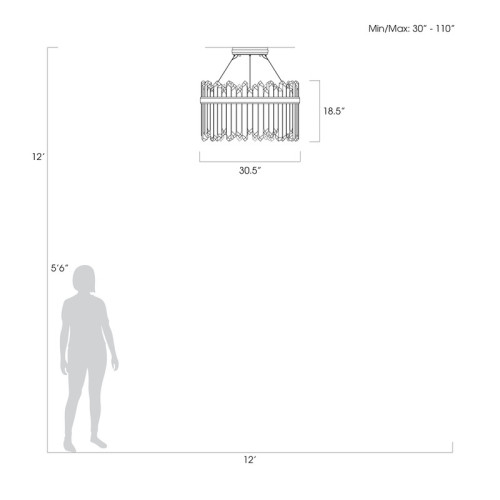 Lior 30.5" Round Pendant