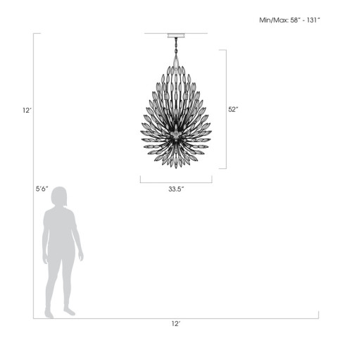 Lily Buds 33.5" Round Pendant