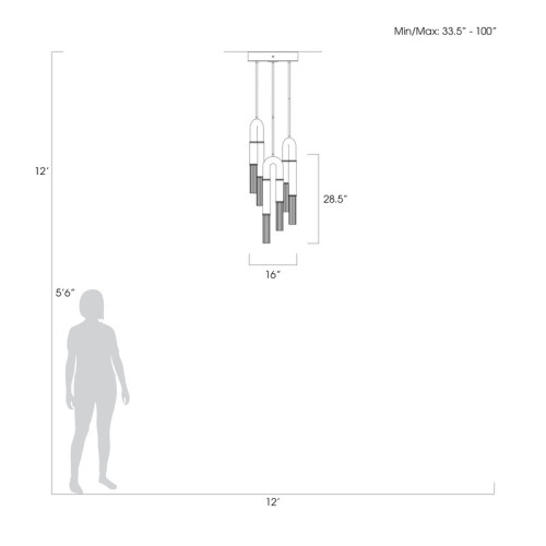 Antonia 16" W Round Pendant