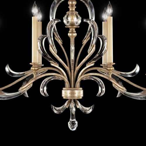 Beveled Arcs 44" Oblong Chandelier