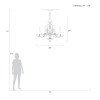 Beveled Arcs 44" Oblong Chandelier