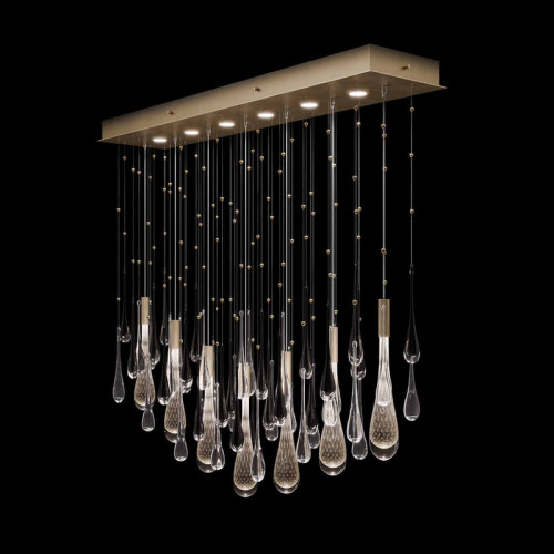 Rain 51"W Rectangular Pendant
