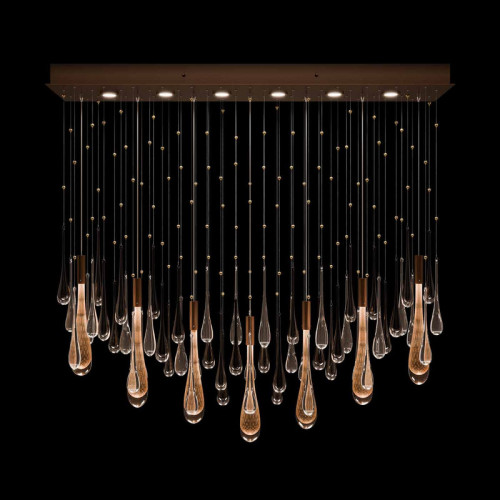 Rain 51"W Rectangular Pendant