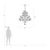 Crystal Laurel 45" Round Chandelier