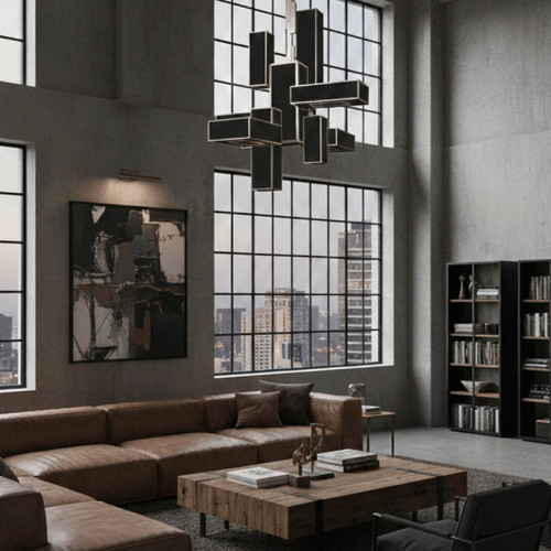 Perspectives 46" W Rectangular Chandelier