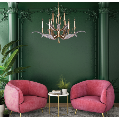 Plume 45" Round Chandelier