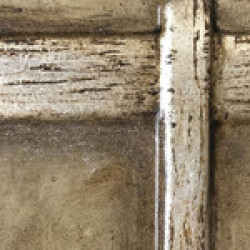 Antique Taupe with Silver Leaf Accents 