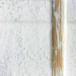 White Gesso with White and Gold Details 
