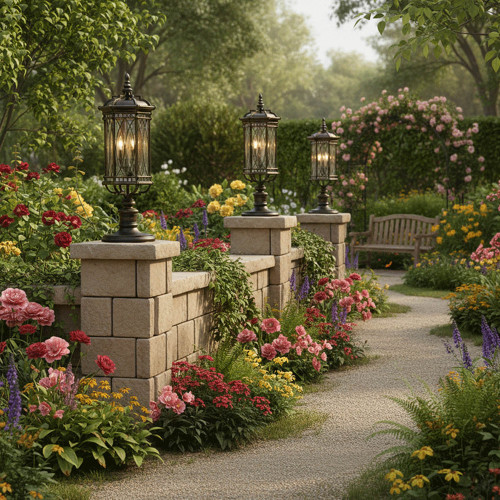 Warwickshire 32" H Outdoor Adjustable Pier/Post Mount