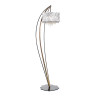 Crystal Blade Floor Lamp with Black Aubergine Finish