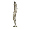 Corten Metal Floor Lamp with silver finish