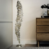 Corten Metal Floor Lamp with silver finish
