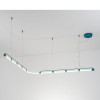 Endless Blue Matte Metal Chandelier