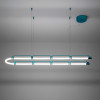Endless Blue Matte Metal Chandelier