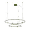 Endless Green Matte Metal Chandelier