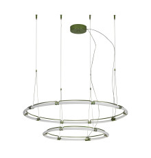 Endless Green Matte Metal Chandelier