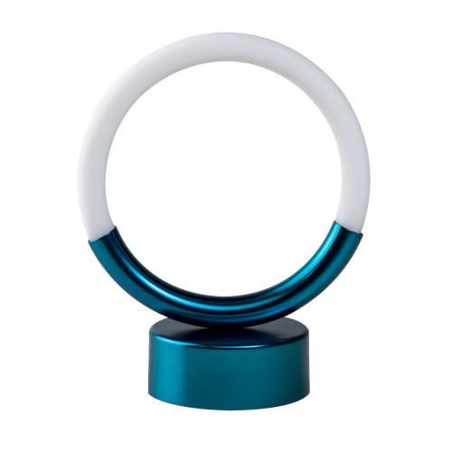 Loop Blue Matte Metal Table Lamp