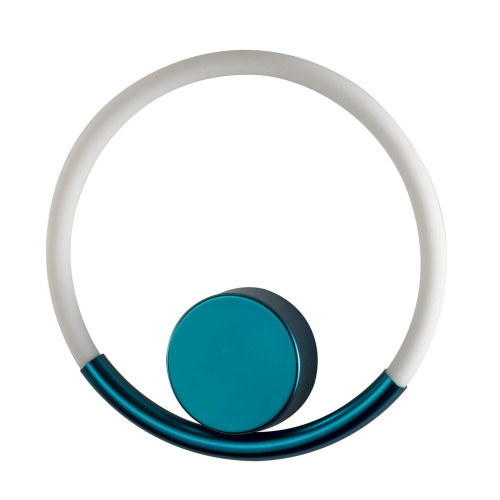 Loop Blue Matte Metal Wall Lamp