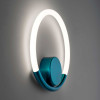 Loop Blue Matte Metal Wall Lamp