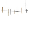 Miu Burnished Corten & Antiqued Golden Chandelier