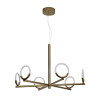Loop Bronze Matte Metal Chandelier