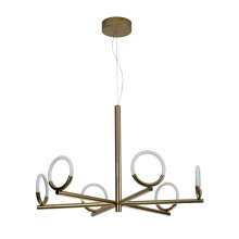 Loop Bronze Matte Metal Chandelier