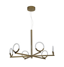 Loop Bronze Matte Metal Chandelier