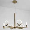 Loop Bronze Matte Metal Chandelier